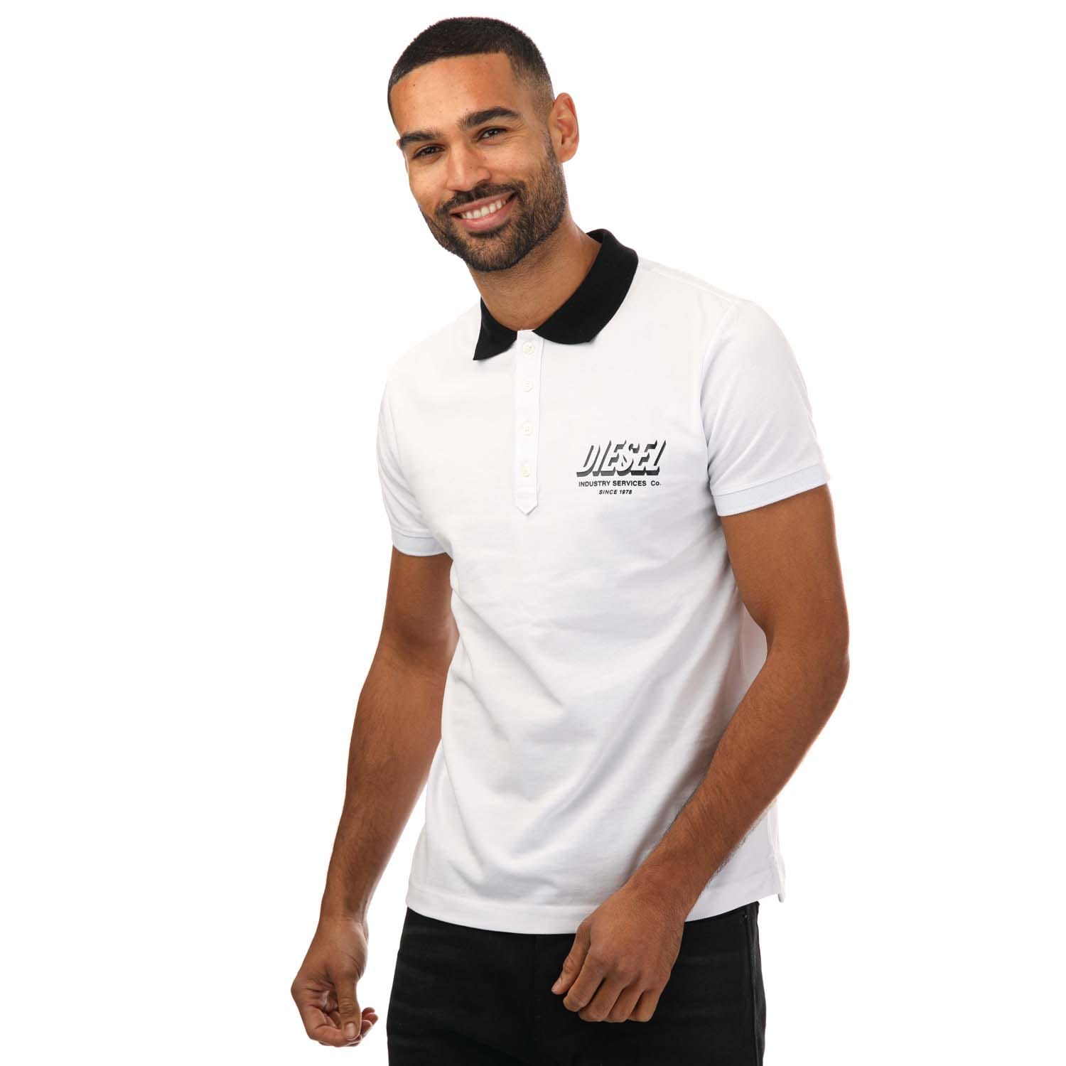 White Diesel Mens T Randy Polo Shirts Get The Label