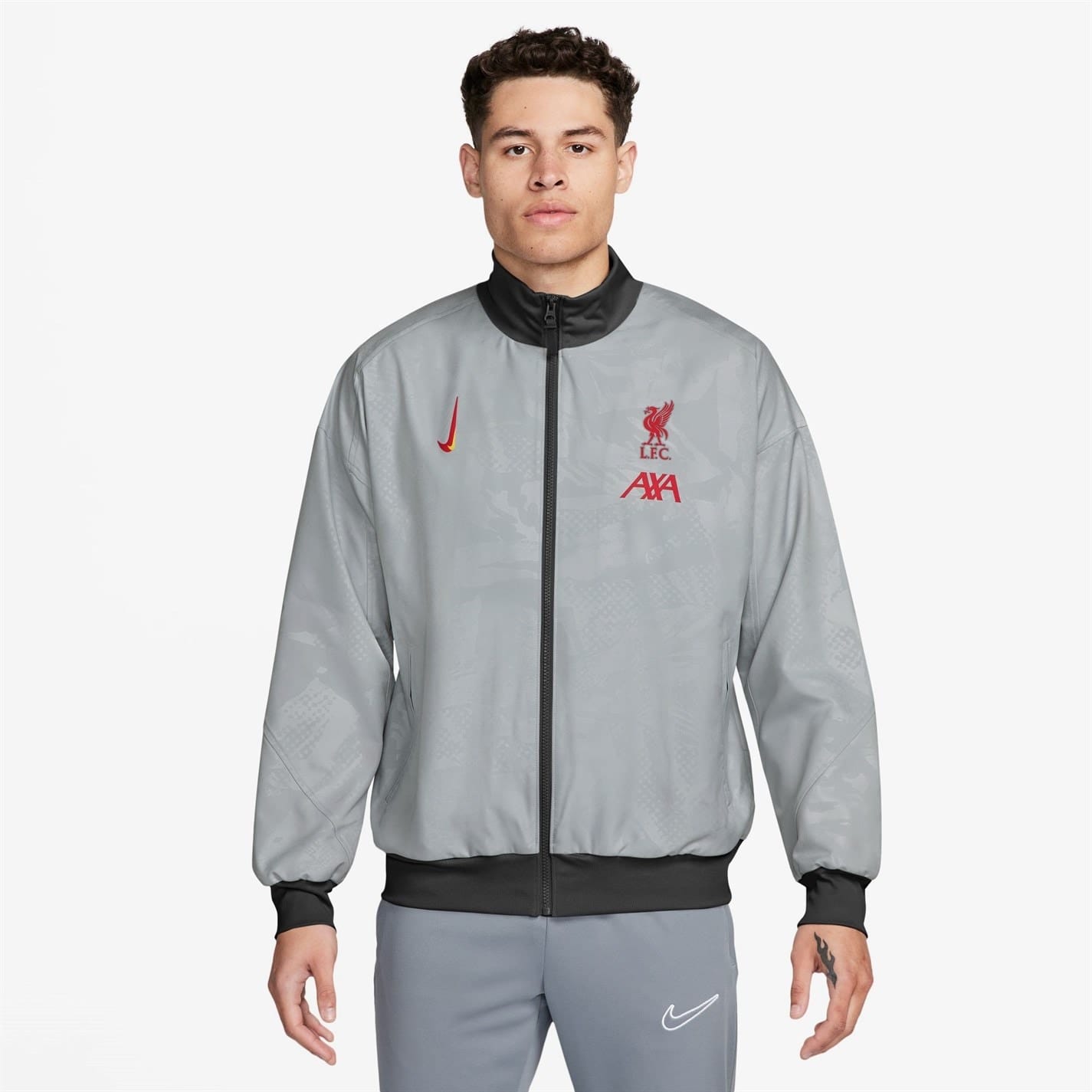 Grey Nike Liverpool Strike Third Anthem Jacket 2024 2025 Adults