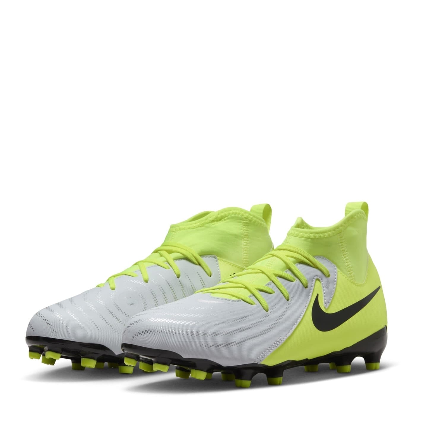 Silver Nike Phantom Luna Ii Academy Junior Firm Ground