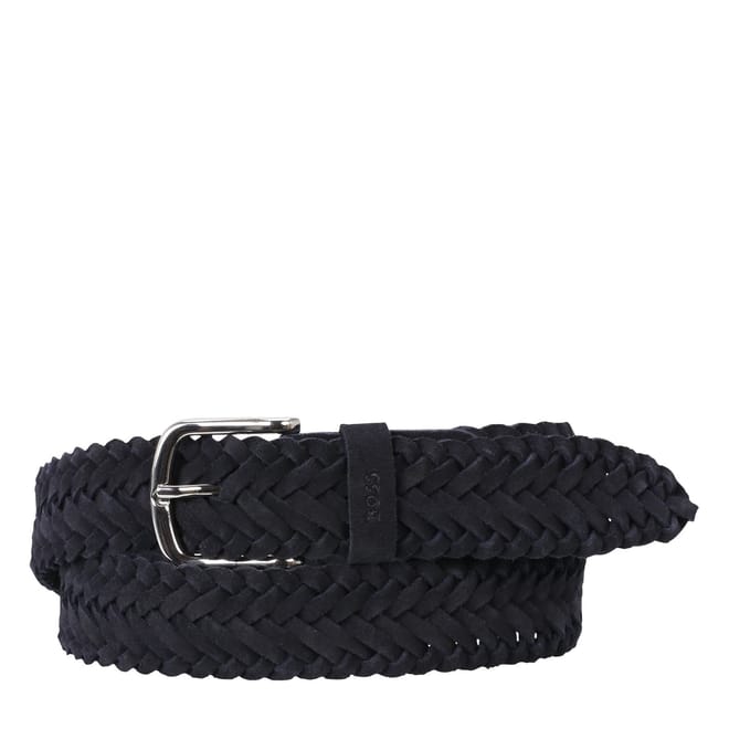 Leather Belt Pin Buckle Logo