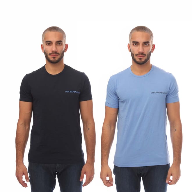 Mens 2 Pack Crew Neck T-Shirts