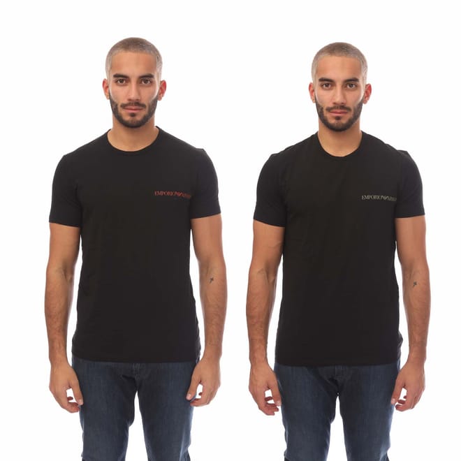 Mens 2 Pack Crew Neck T-Shirts