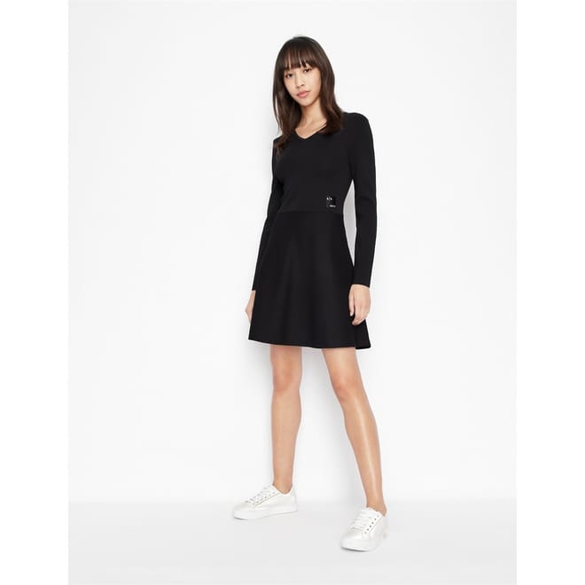 Ax V-Neck Mini A-Line Dress