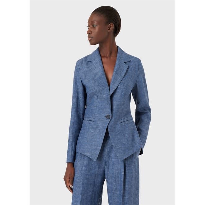 Linen Regular Fit Blazer