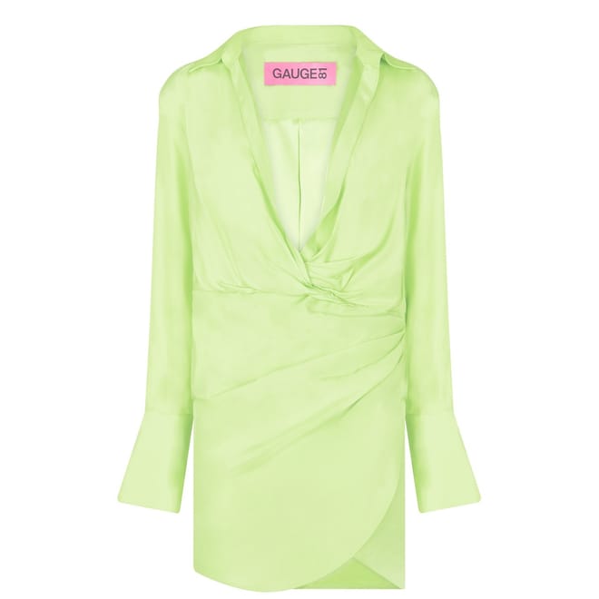 Naha V-Neck Mini Wrap Dress