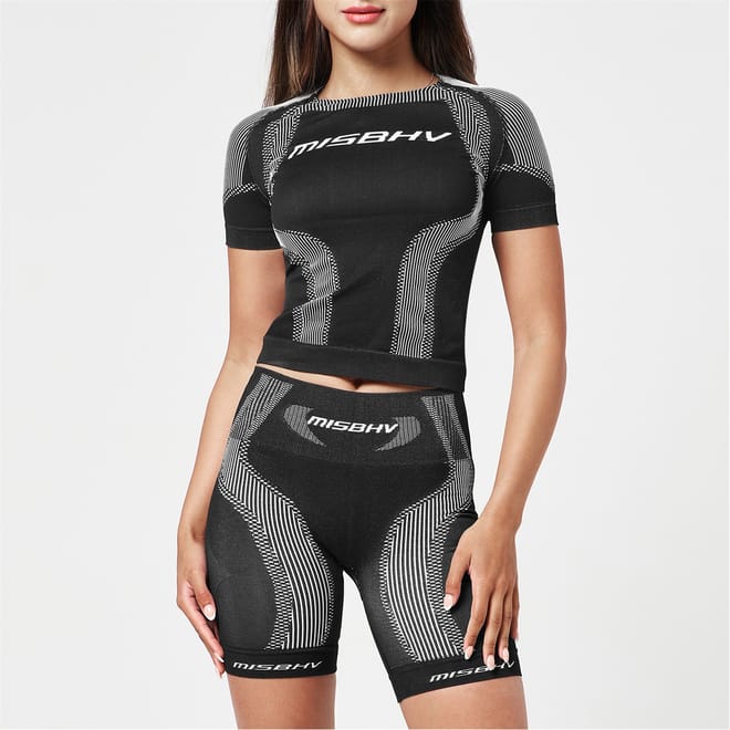 Cropped Slim Fit Active T-Shirt