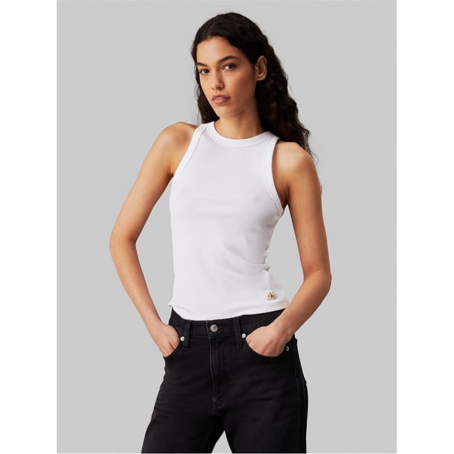 Label Crew Neck Regular Fit Tank