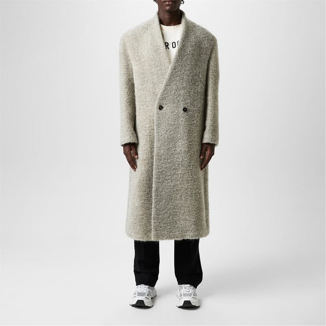 Lapelless Coat