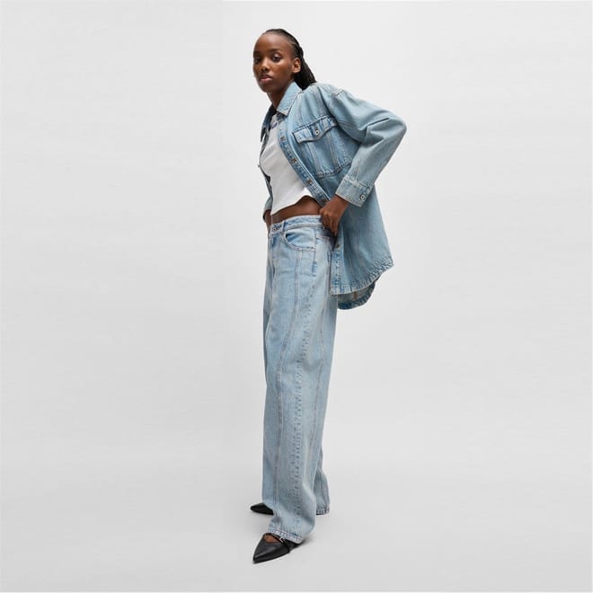 Wide Leg Relaxed Fit Jeans