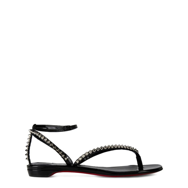 So Me Tonguetta Spiked Leather Sandals