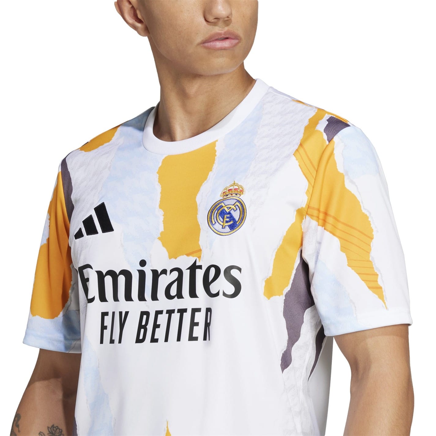 adidas Real Madrid 2025シャツ 130ホワイト White adidas Real