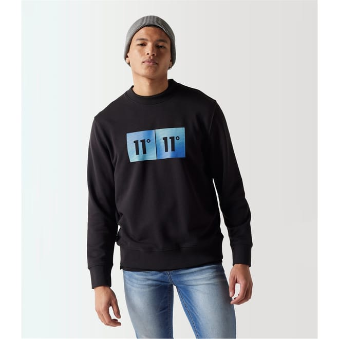 Gradient Graphic Sweatshirt   Black
