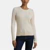 Trim Cable Knit Jumper