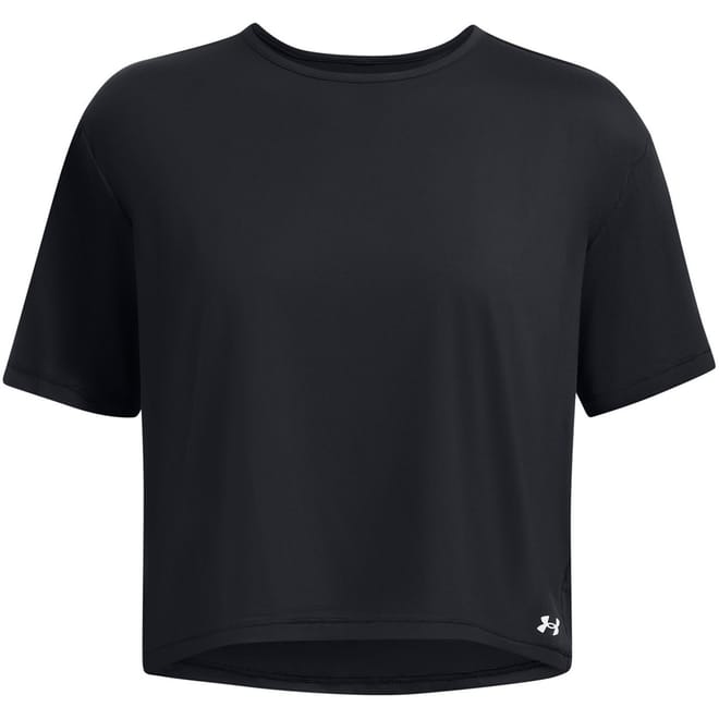 Cropped Motion Crew Neck T-Shirt