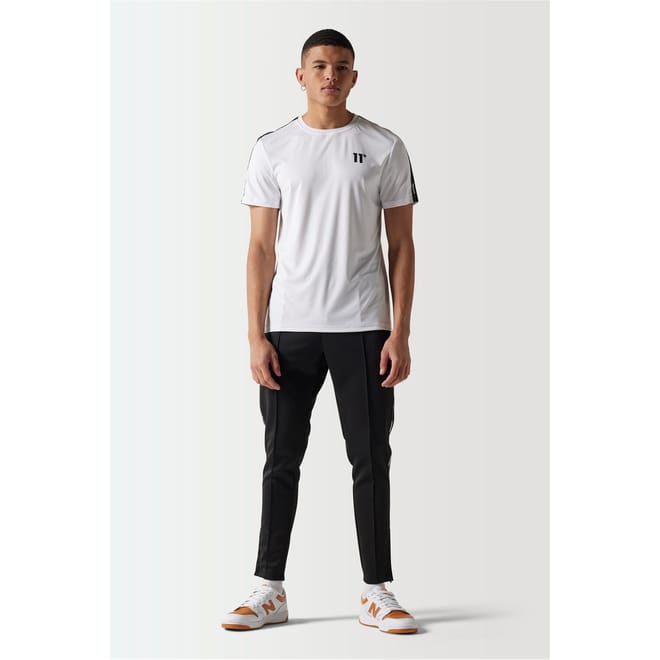Microtape Slim Fit Track Pants   Black