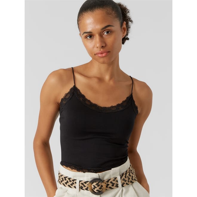 Cropped Spaghetti Strap Singlet