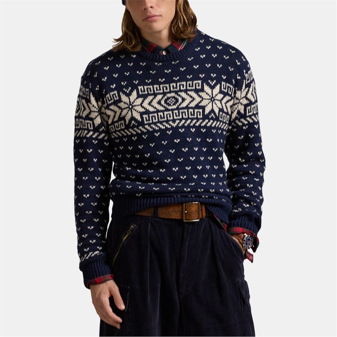 Vintage Nordic Knit Regular Fit Sweater