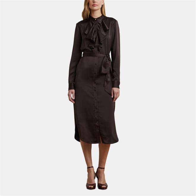 Adeola Collared Neck Midi Dress