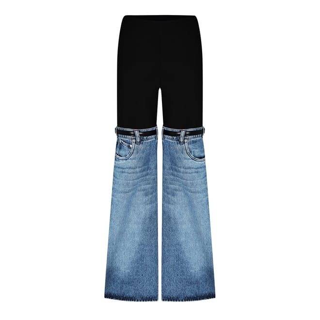 Hybrid Flare Denim Trousers