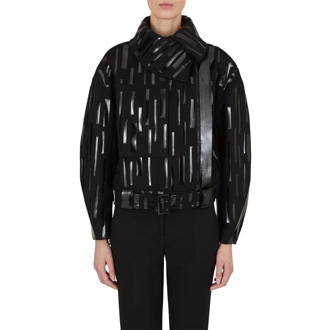 Caban Cowl Neck Relaxed Fit Jacket