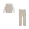 Caram Knit Zip Polo