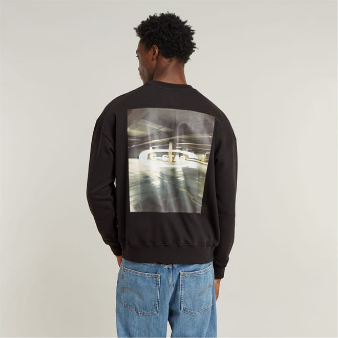 Print Crew Neck Regular Fit Sweater
