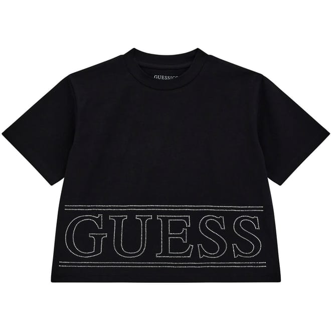 Cropped Regular Fit Crew Neck T-Shirt