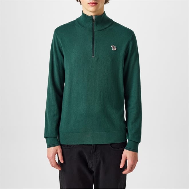 Logo Quarter Zip Sweater