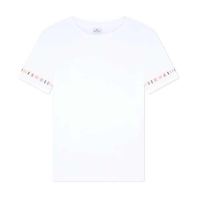 Stripe Sleeve Regular Fit T-Shirt