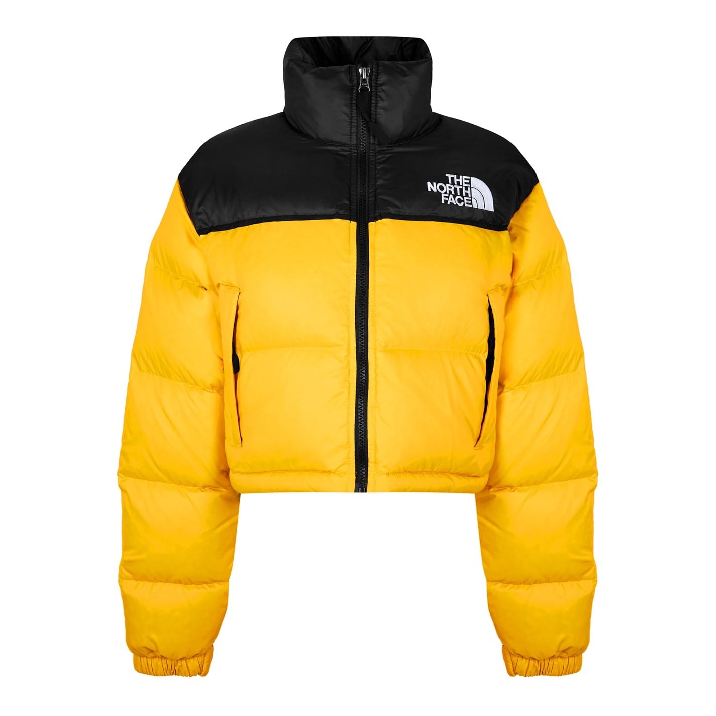 North face nuptse crop online