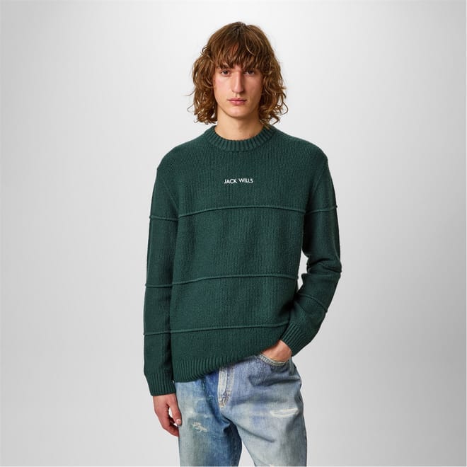 Boucle Knit Crew Sweater