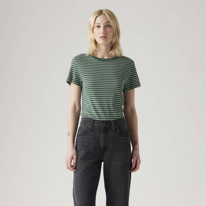 HM Striped Short Sleeve Crew Neck T-Shirt