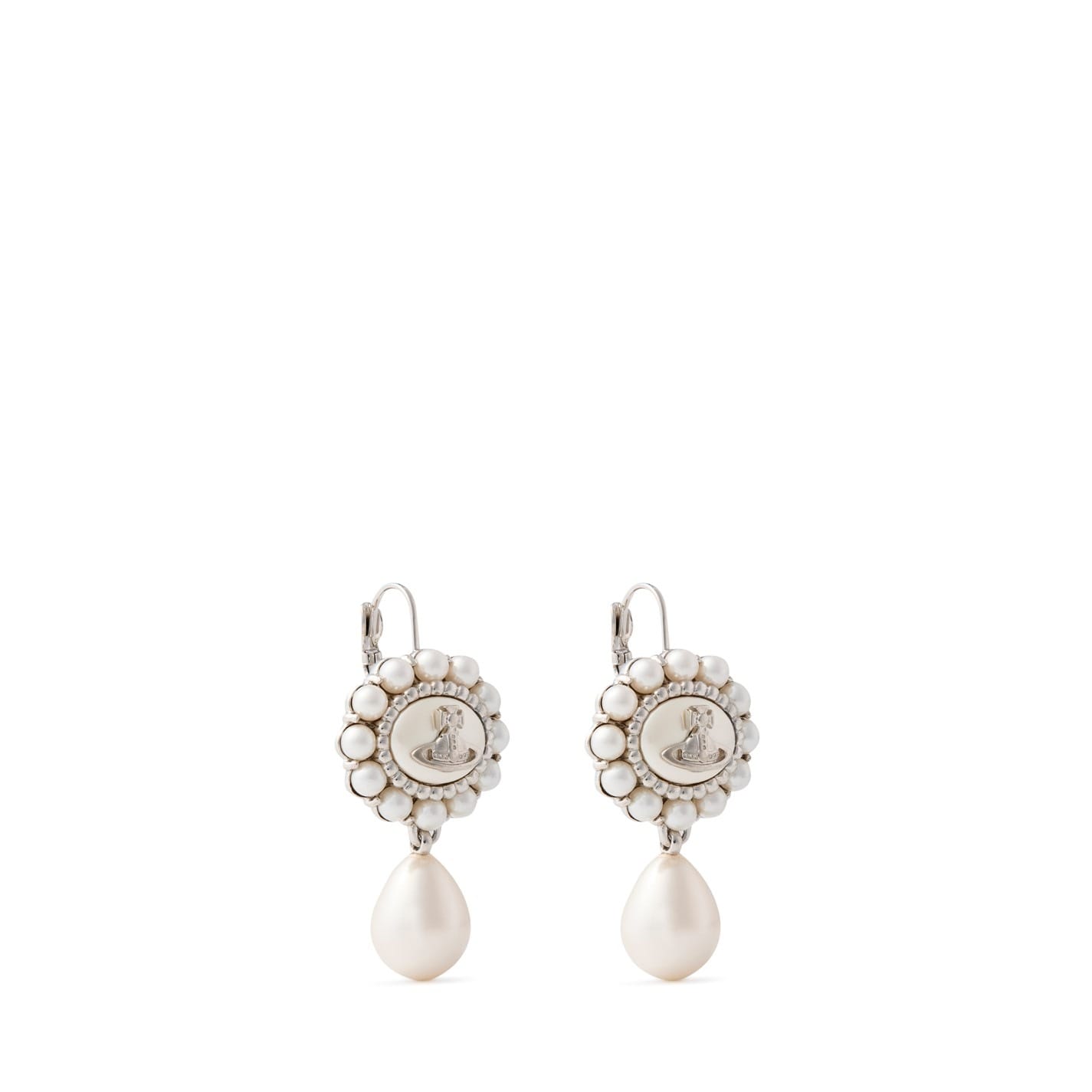 Silver Vivienne Westwood Amaya Drop Earrings - Get The Label