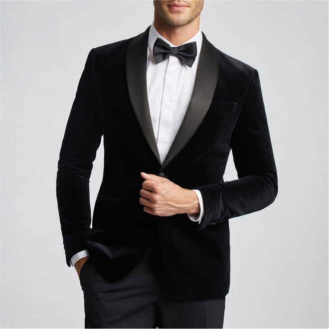 Slim Fit Shawl Neck Blazer