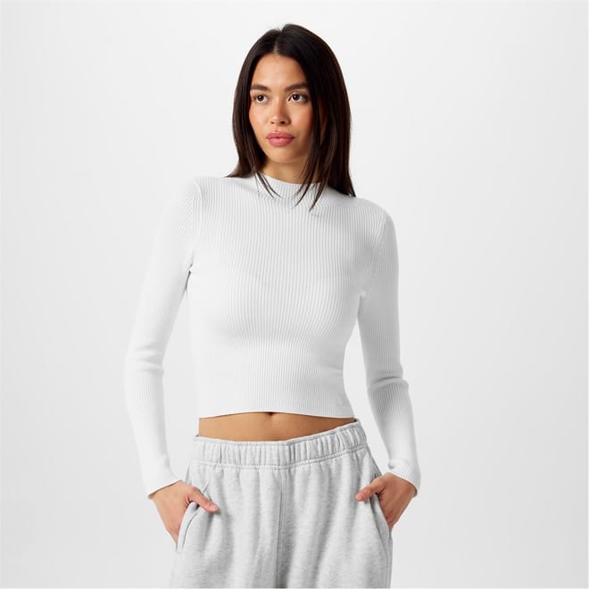 Cropped Turtleneck Slim Fit Sweater