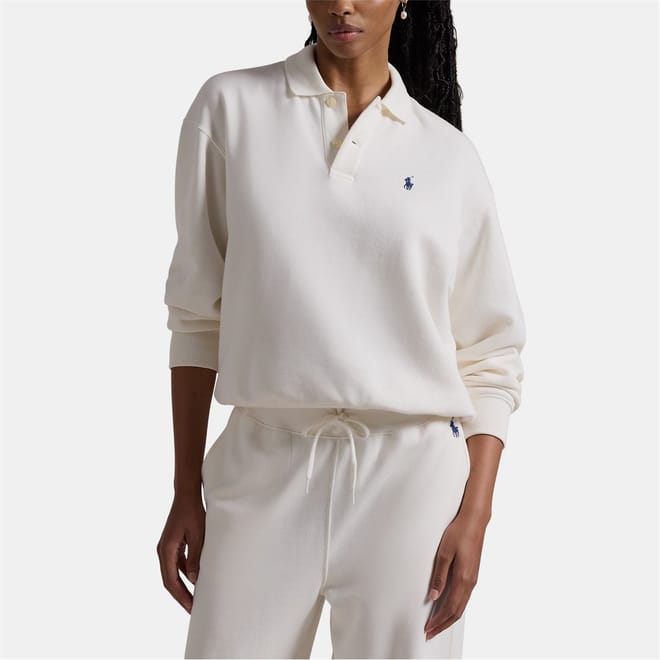 Polo Collar Fleece Pullover