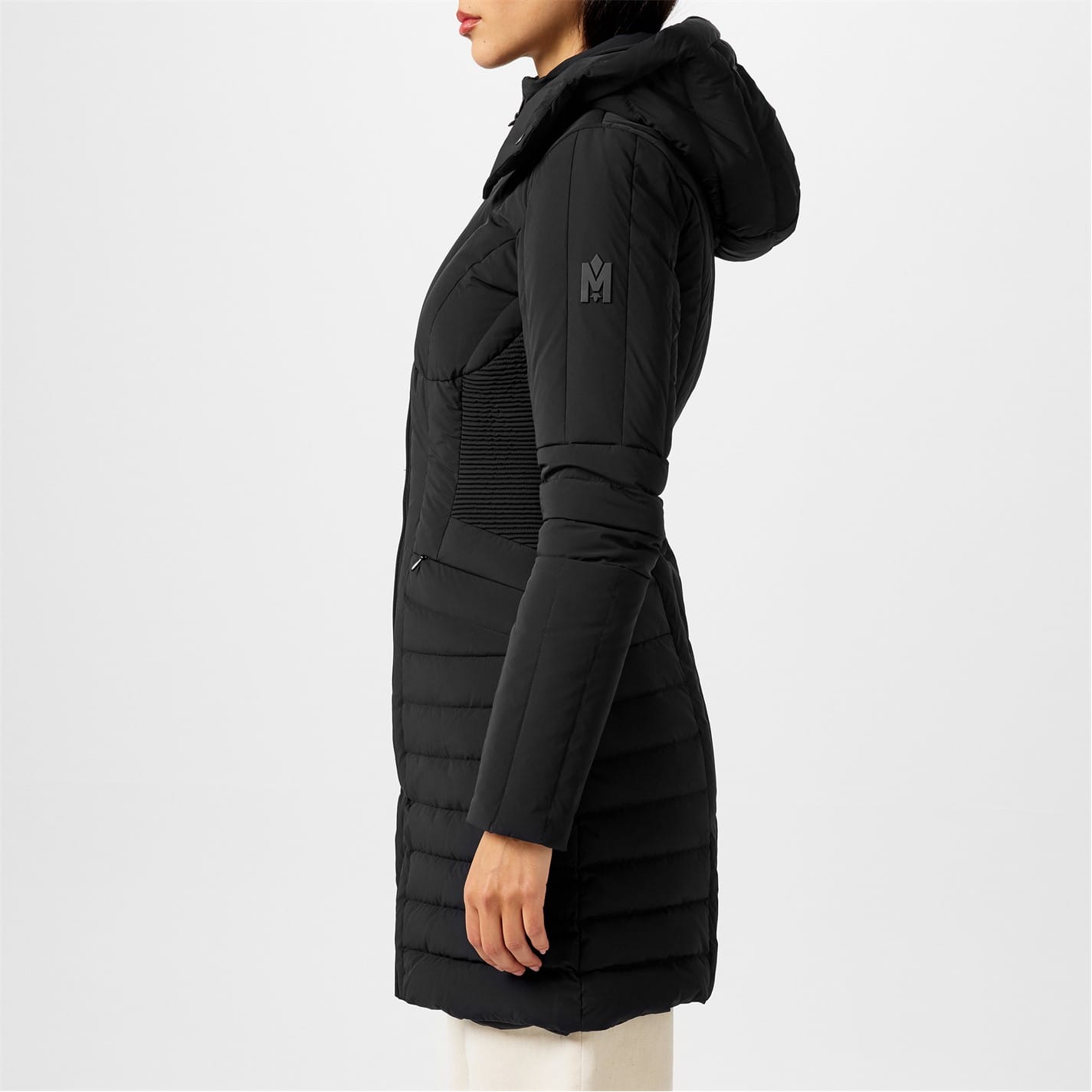 Black Mackage Oksana Smocked Long Down Coat - Get The Label