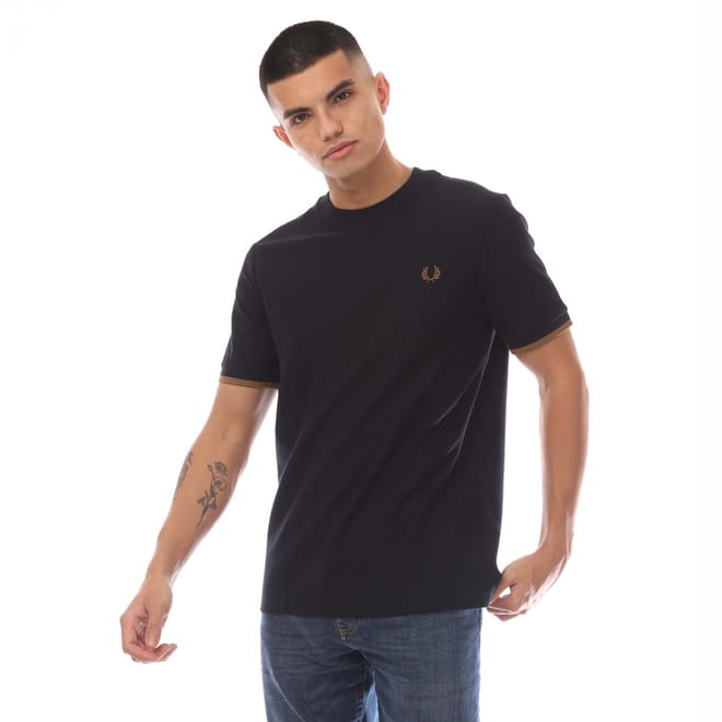 Tipped Cuff Piqué T-Shirt