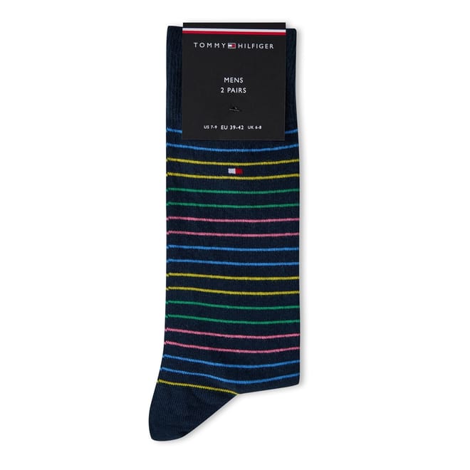 Striped Crew Socks 2 Pack