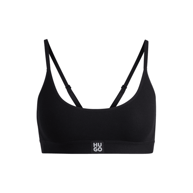 Stretch-Modal Bralette with Logo Band