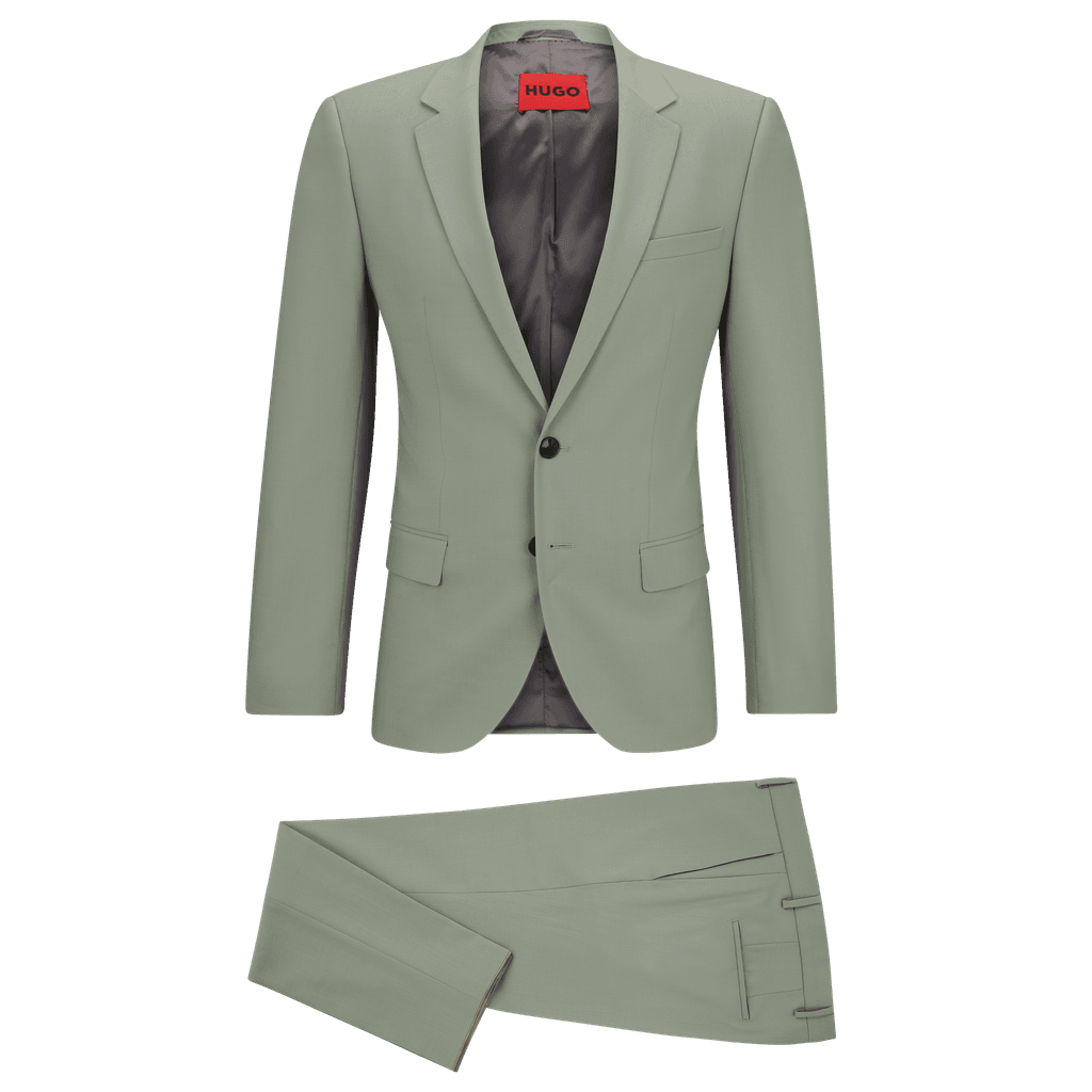 Green hugo boss suit hotsell