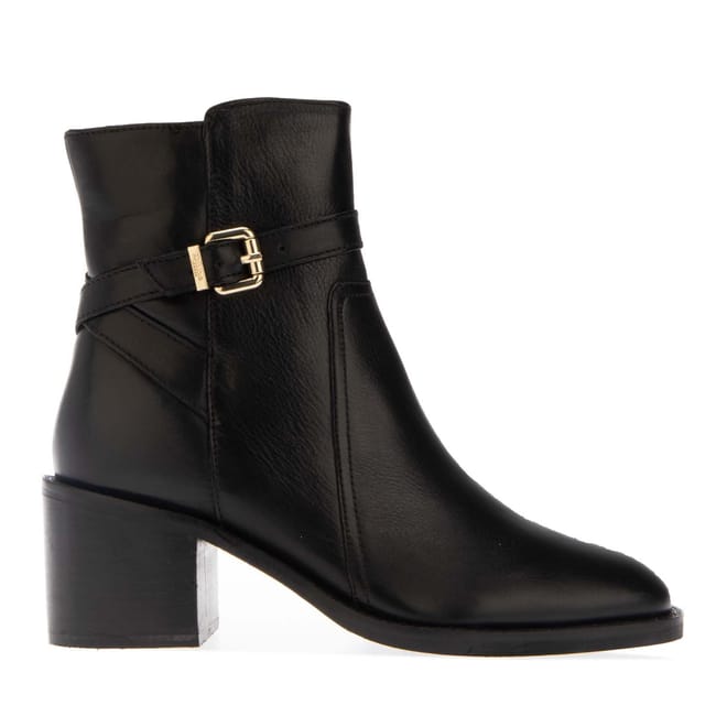 Plotto Leather Block Heel Boots