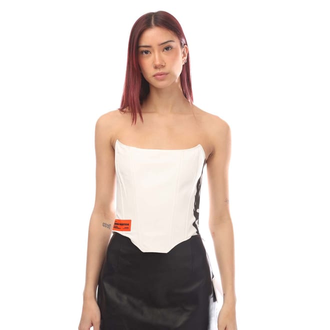 Flaming Skull Corset Top