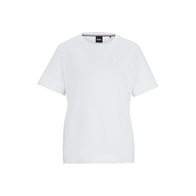 Double Monogram Embroidery Top