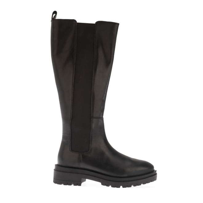 Tenley Elasticated Leather Knee-High Boots