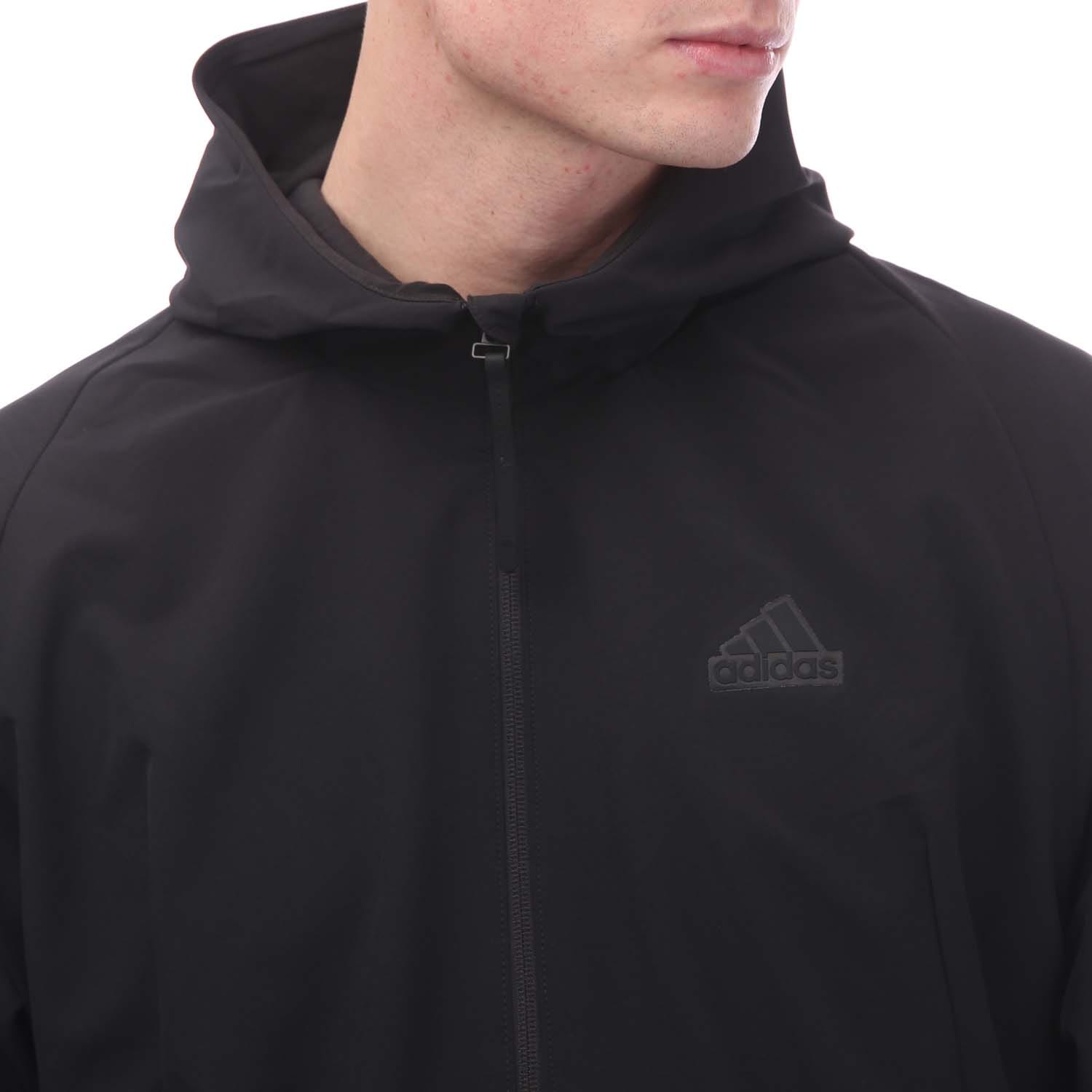 Black adidas Z.N.E. Woven Full-Zip Hooded Track Top - Get The Label