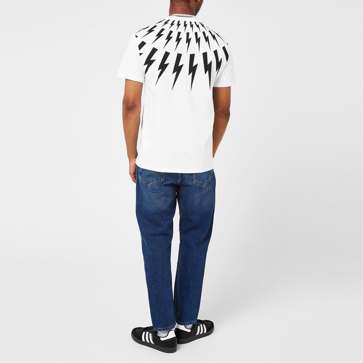 White Neil Barrett Lightning Bolt T-Shirt - Get The Label