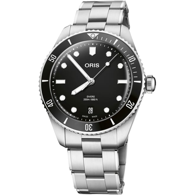 Divers Sixty Five Steel Bracelet Analogue Watch
