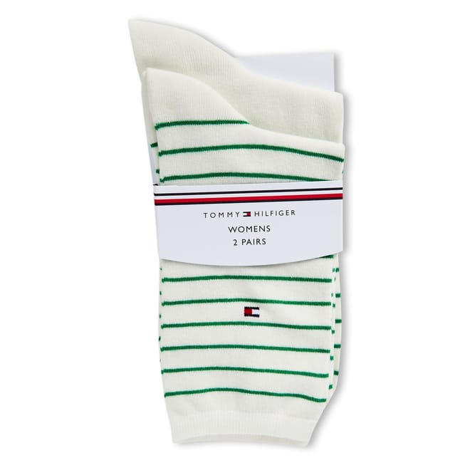 2 Pack Small Strip Crew Socks