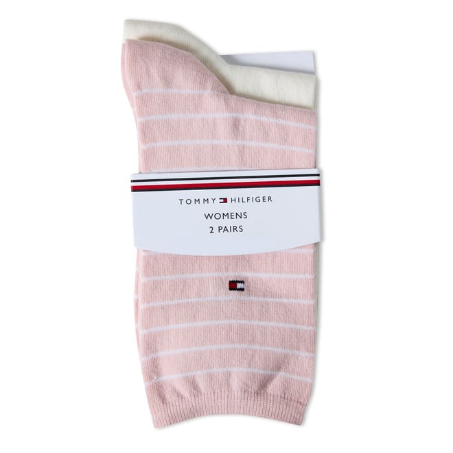 2 Pack Small Strip Crew Socks